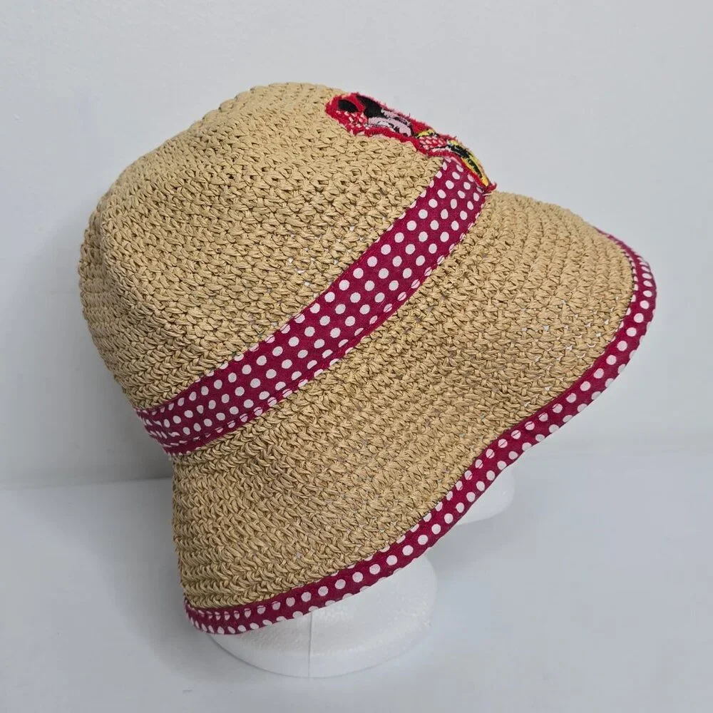 Minnie Mouse Sun Garden Hat WDW Walt Disney World 56cm 100% Paper Vintage